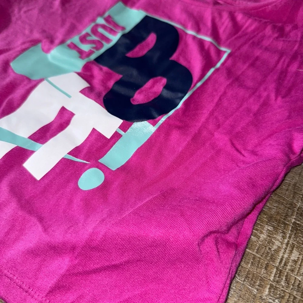 The Nike Tee (XS) Hot Pink 'Just Do It' T-Shirt - Picture 2 of 5